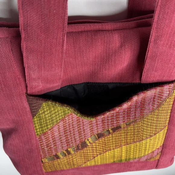 1154 LILL Studio Quilted Fabric Tote Bag 12”x10” - Picture 4 of 10